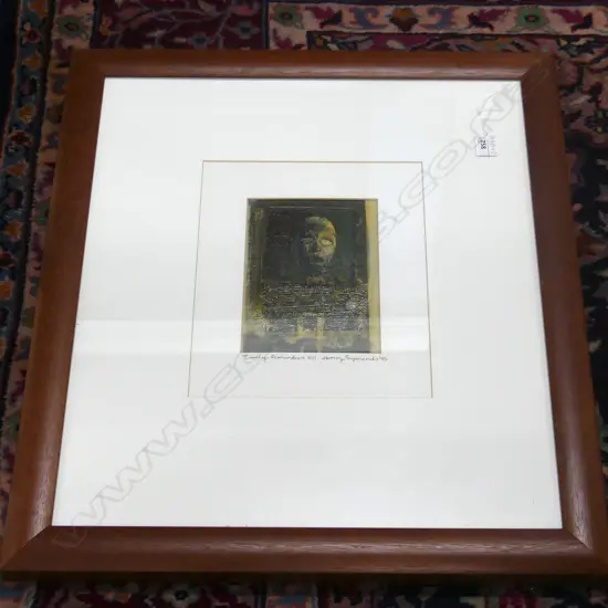 HENRY SYMONDS (WORKING 94-97) MIXED MEDIA 'TIMELY REMINDERS V111. SIGNED & DATED 190x140mm