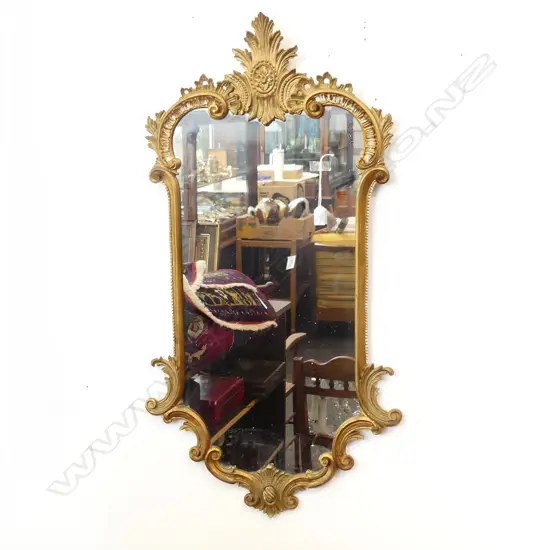 ORNATE MIRROR - GILT PLASTER FRAME 1000x530mm