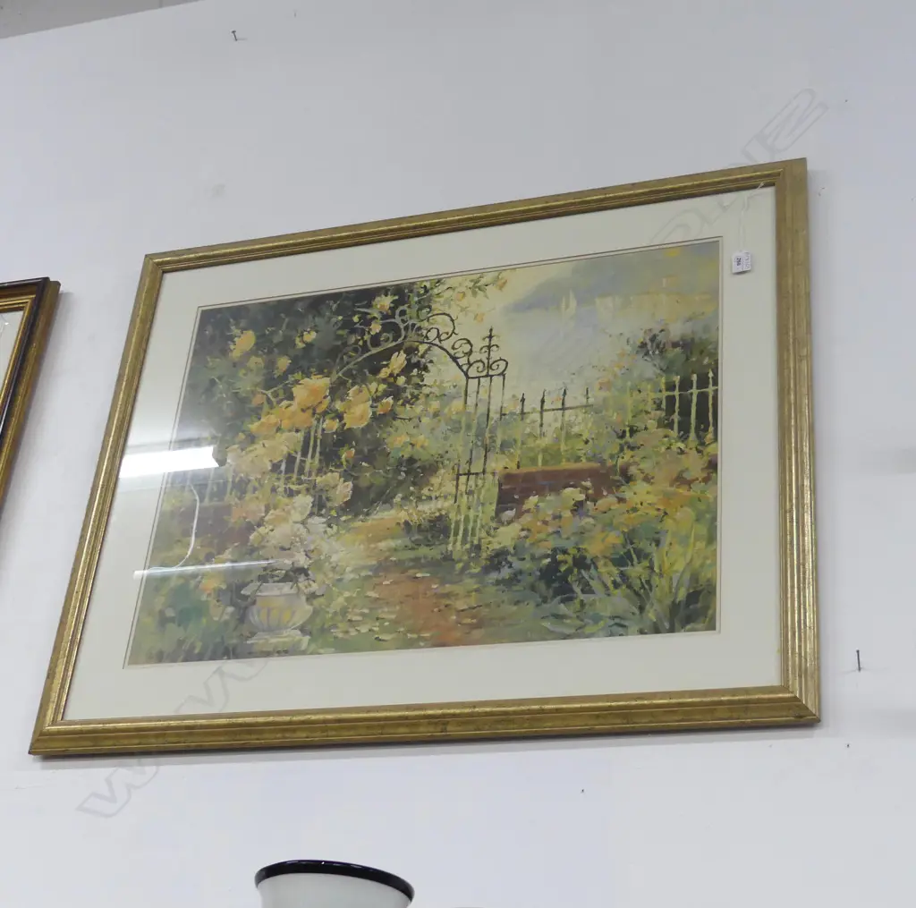 LG GARDEN PRINT 'THE INN GATE' 555x755mm Image 1++
