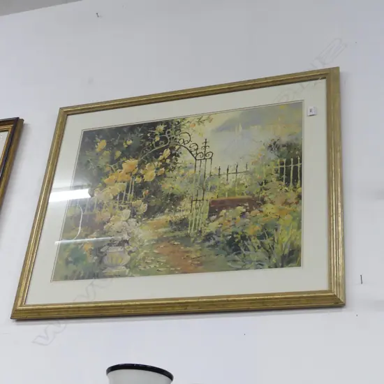 LG GARDEN PRINT 'THE INN GATE' 555x755mm