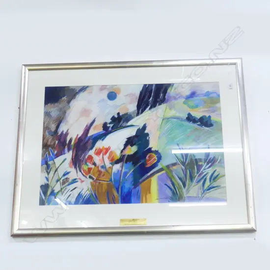 MERTHYR BUXTON 'TROPICAL LANDSCAPE II' PASTEL 645x940mm
