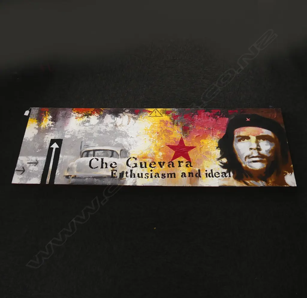 LG CHE GUEVARA ARTWORK, ACRYLIC ON CANVAS 500x1500mm Image 1++