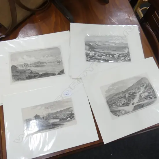 6 ASST. EARLY NZ ETCHINGS; AUCKLAND ETC 115x215mm