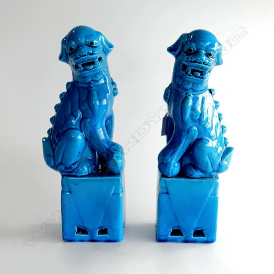 PR CHINESE BLUE FOO DOGS H.320mm