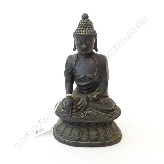 ANTIQUE TIBETAN BRONZE BUDDHA H.175mm