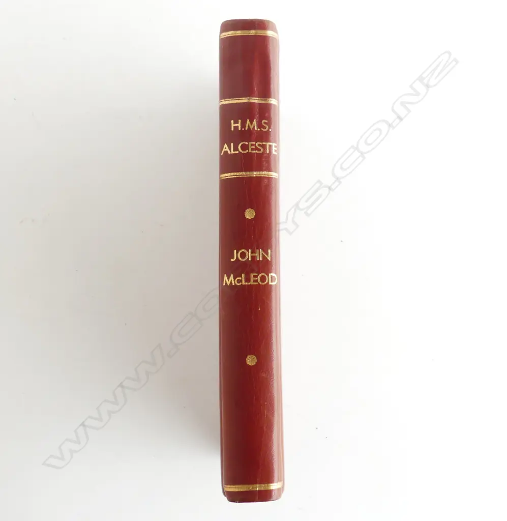 THE BOOK 'H.M.S  ALCESTE' by JOHN MCLEOD 1817 Narrative of a voyage in His Majesty's Late Ship. later leather rebound Image 1++