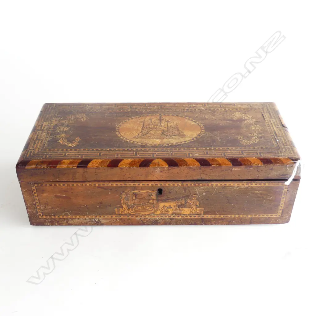 WOODEN INLAID BOX W.280mm Image 1++