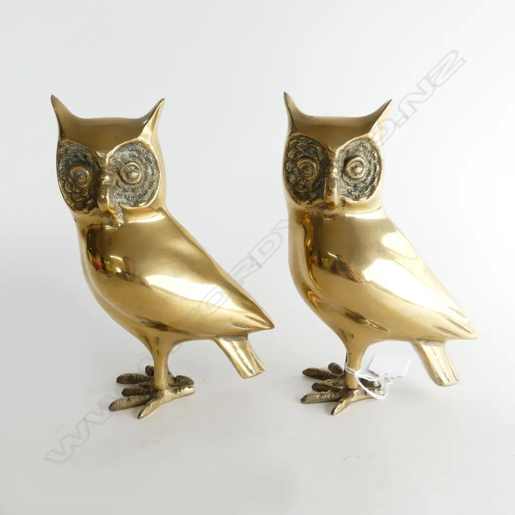 PR BRASS OWLS H.180mm Image 1++