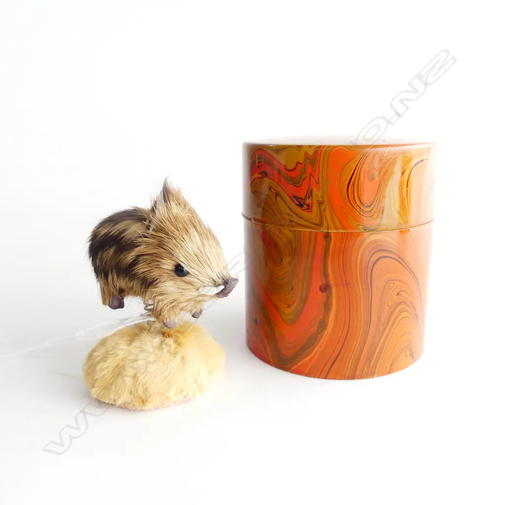 VINTAGE 'WILD BOAR' TOY ON SPRING & JAPANESE TEA HOLDER Image 1++