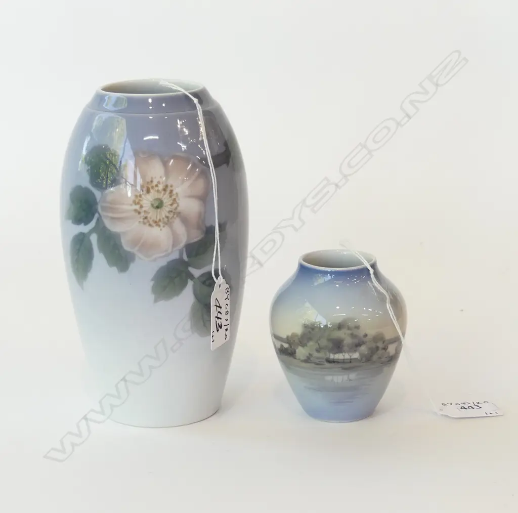 2 B&G VASES  H180MM &90MM Image 1++