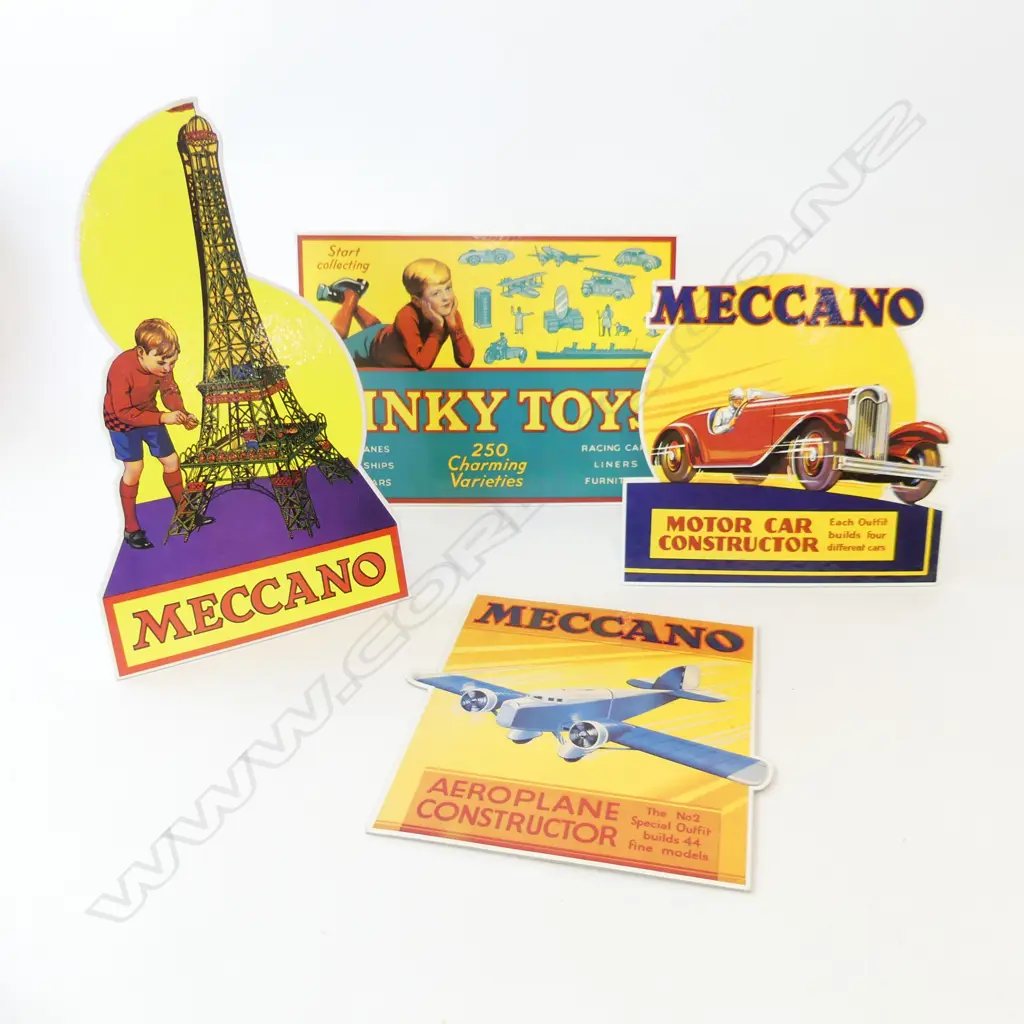 4 MECCANO CARDBOARD SHOP DISPLAYS Image 1++
