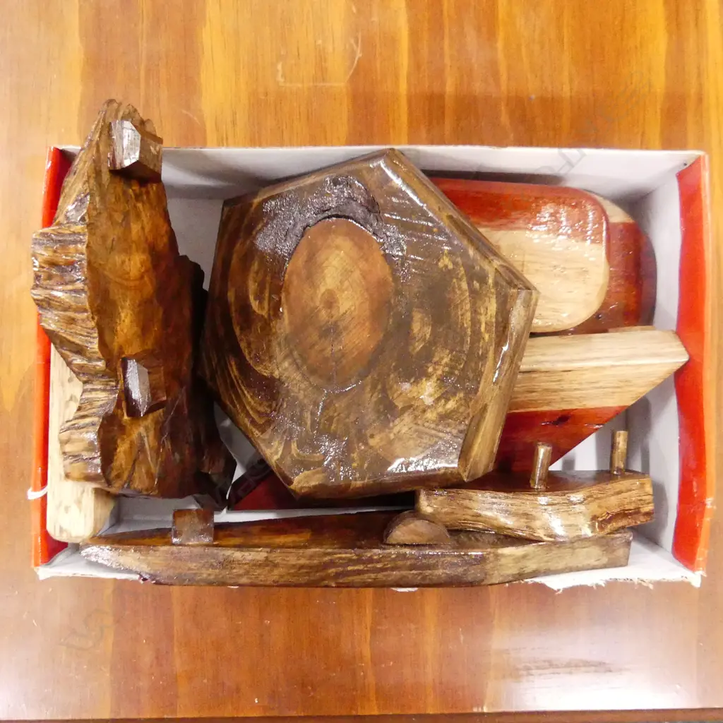 COLLECTION 8 VARNISHED WOOD BONSAI STANDS Image 1++