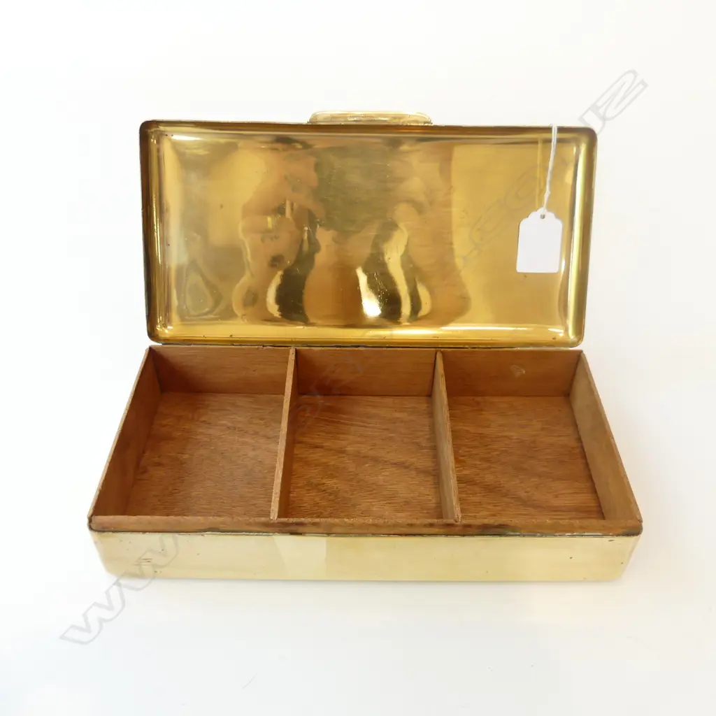 BRASS CIGARETTES BOX W.250mm Image 1++