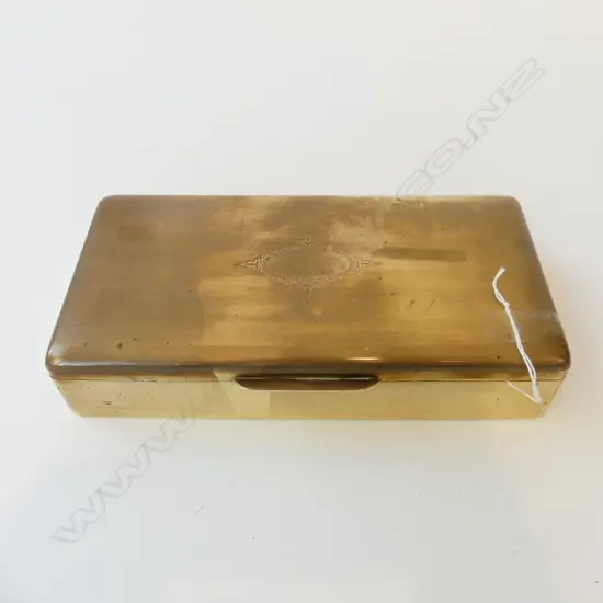BRASS CIGARETTES BOX W.250mm