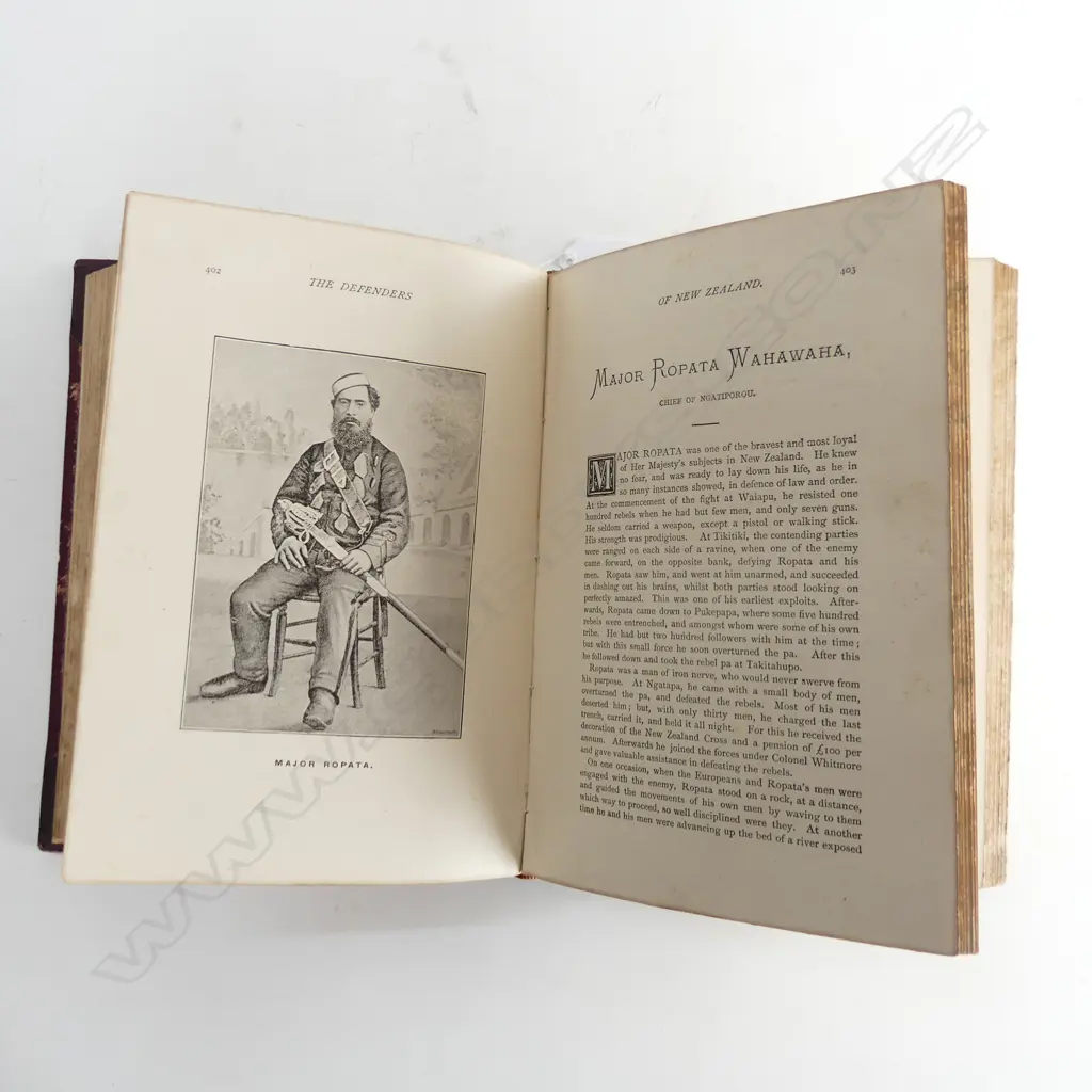 BOOK; 'DEFENDERS OF NEW ZEALAND AND MAORI HISTORY OF THE WAR' GUDGEON 1887 Image 1++