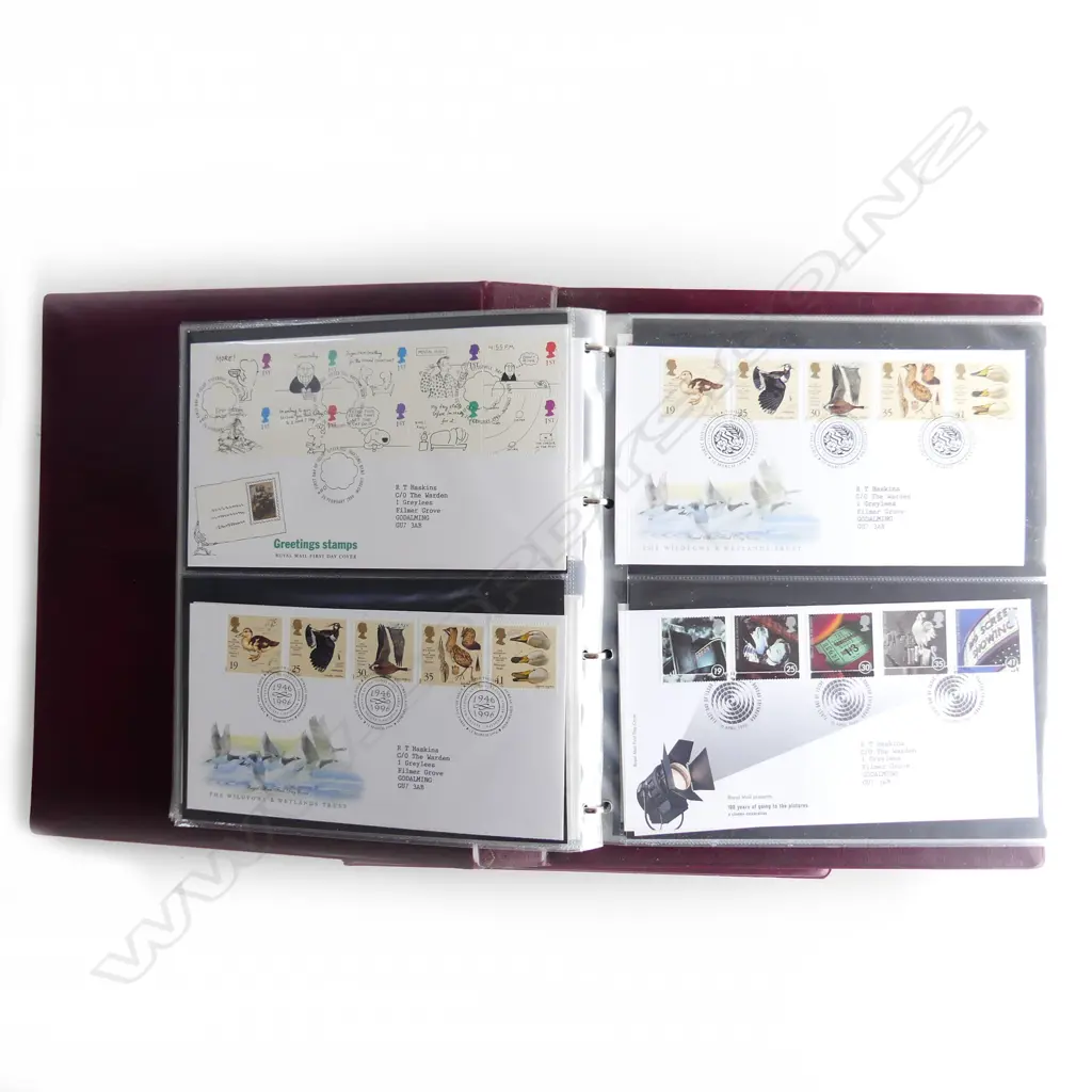 2 X.ROYAL MINT UK FIRST DAY COVER ALBUMS W COVERS Image 1++