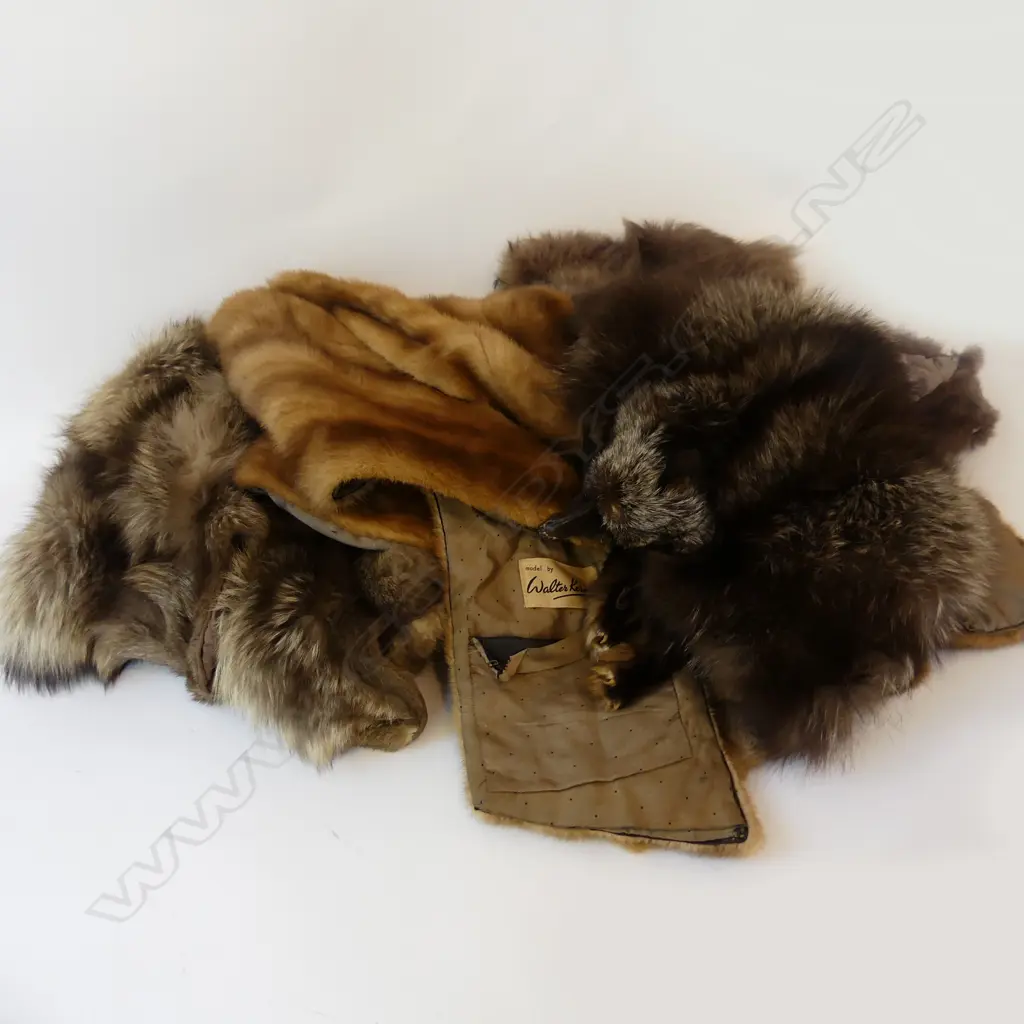 6 VINTAGE FUR STOLES  SOME FAULTS Image 1++