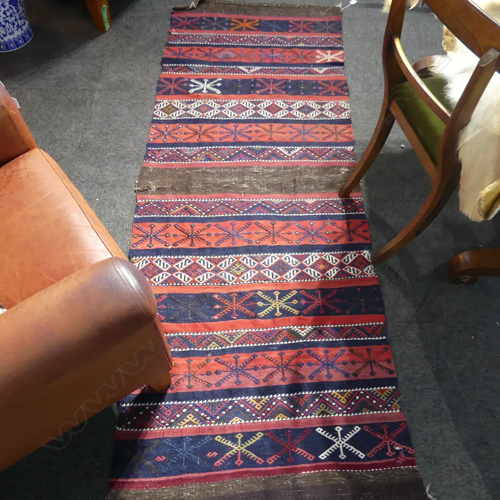 STRIPED KELIM RUNNER 2200x770mm Image 1++