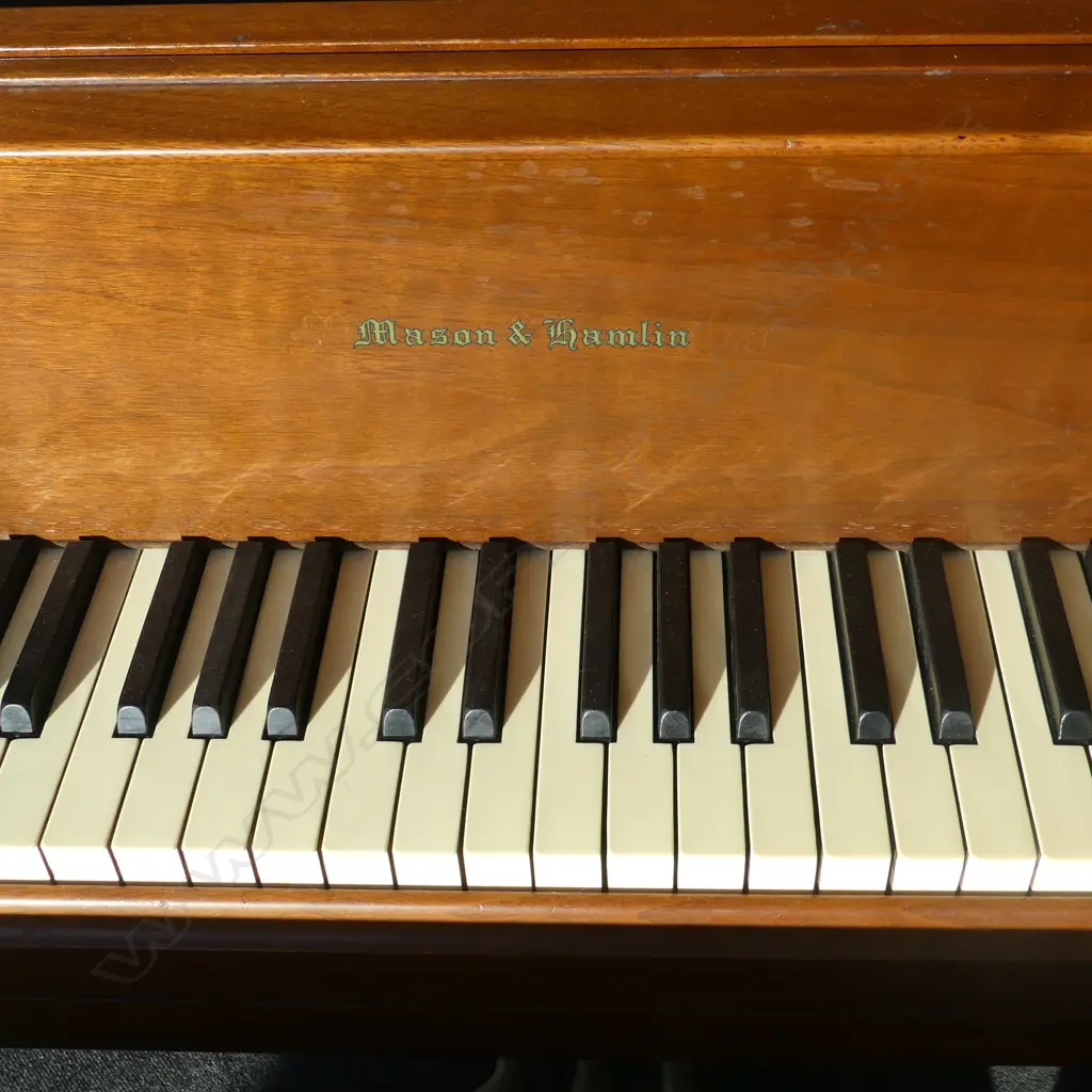 VINTAGE MASON & HAMILTON MAHOGANY BABY GRAND PIANO 1500x1600x1000mm Image 1++