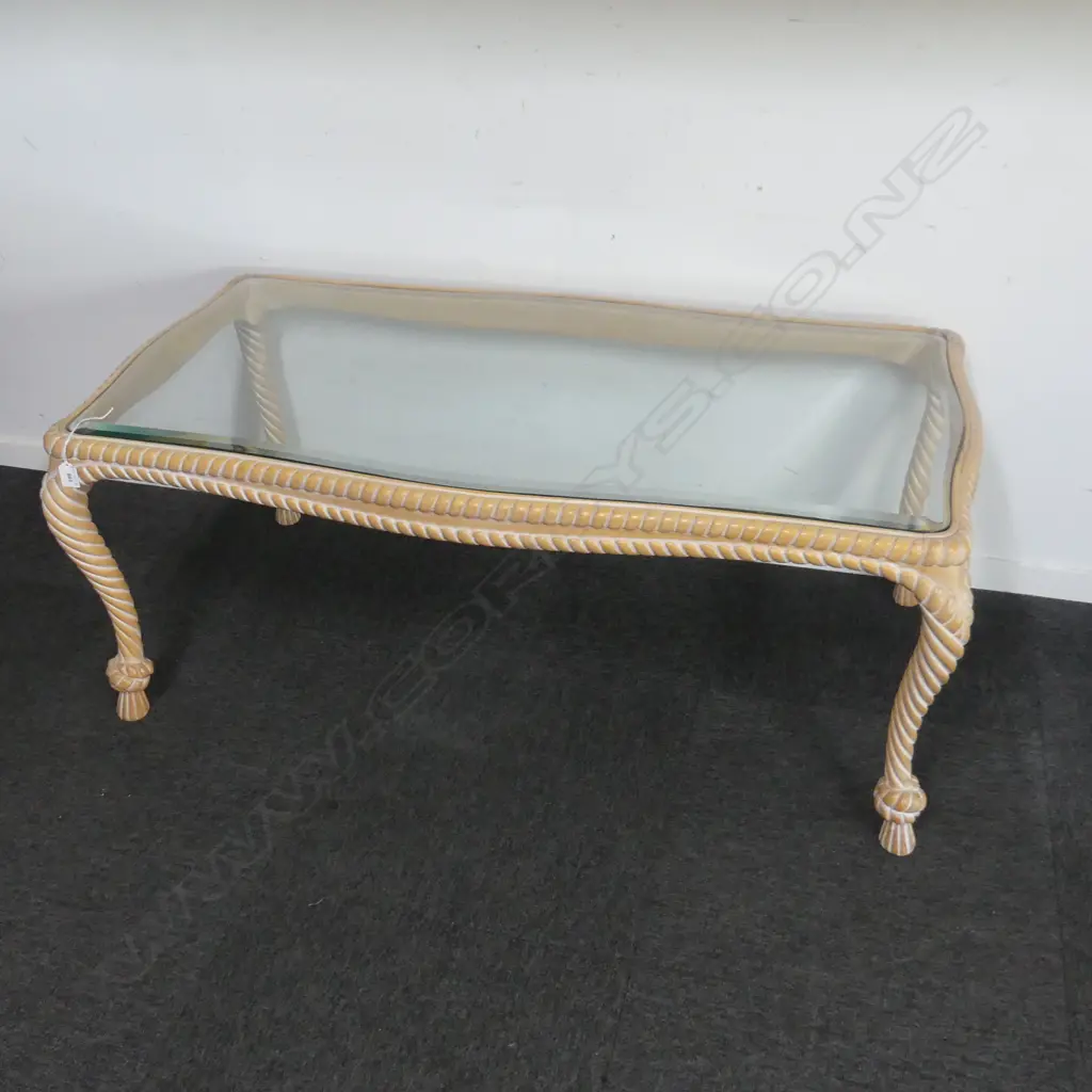 GLASS TOP COFFEE TABLE 1200x600x500mm Image 1++