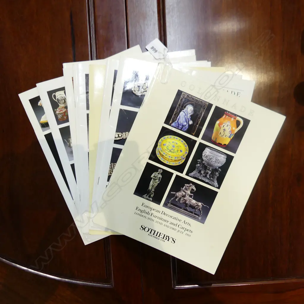 10 SOTHEBYS 'COLONNADE' 1990s AUCTION CATALOGUES Image 1++