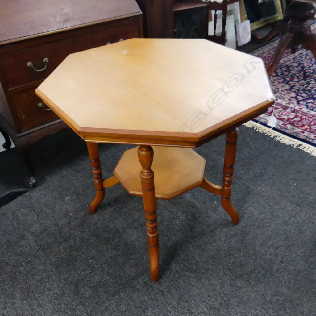 COLONIAL KAURI OCTAGONAL SIDE TABLE 740mm dia H.700mm Image 1++