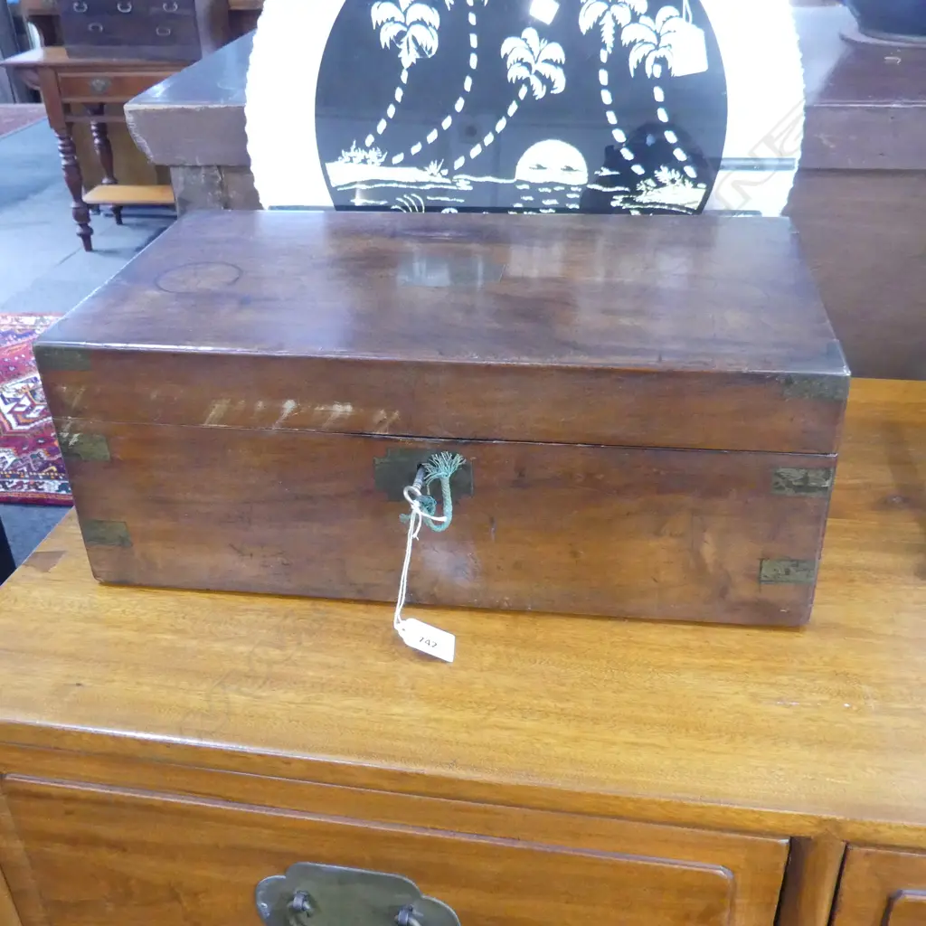 VINTAGE MAHOGANY BOX W.450mm Image 1++