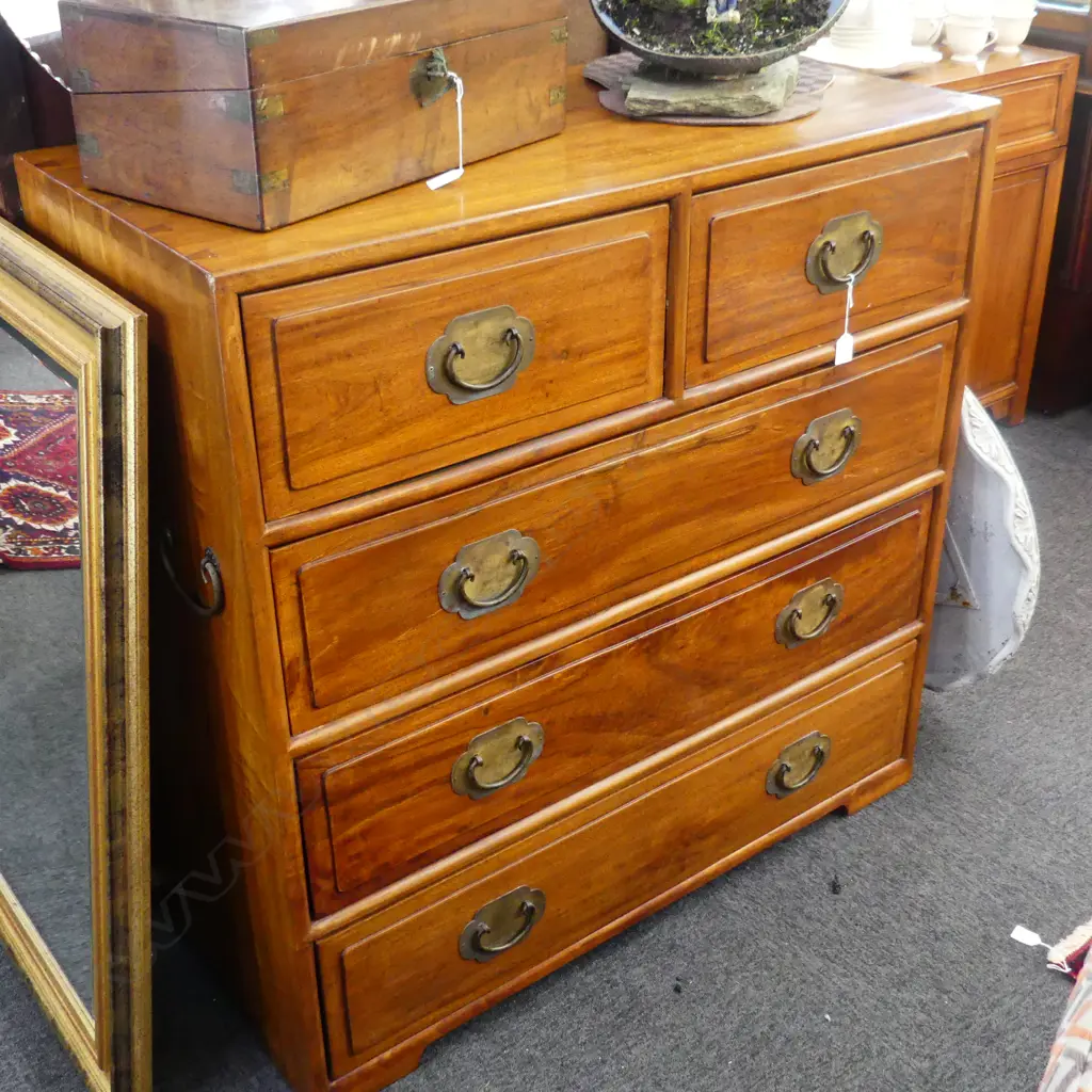 ORIENTAL CHEST OF 5 DRAWERS 1015x485x1015mm Image 1++