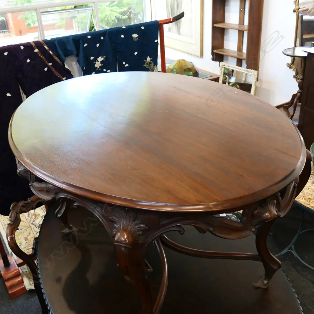 VICTORIAN MAHOGANY OCCASIONAL TABLE 1300X970x735mm Image 1++