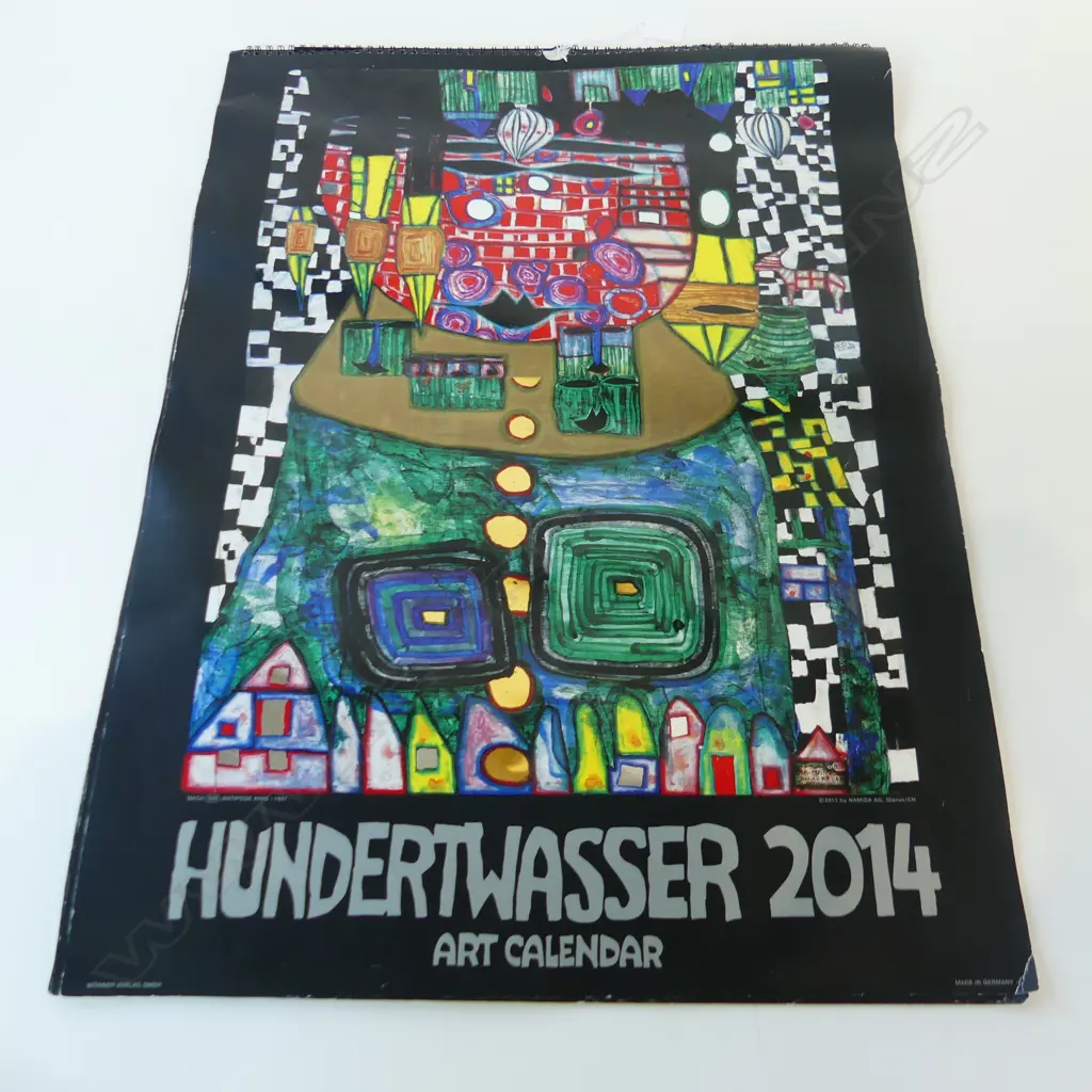 HUNDERTWASSER 2014 CALENDAR 650x490mm Image 1++