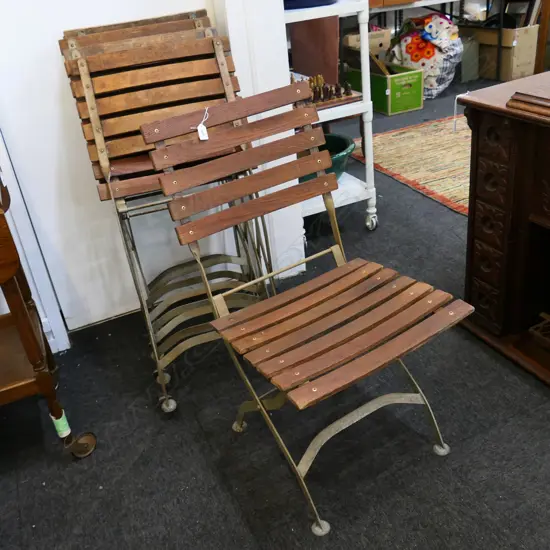 5 ITALIAN CAFE CHAIRS