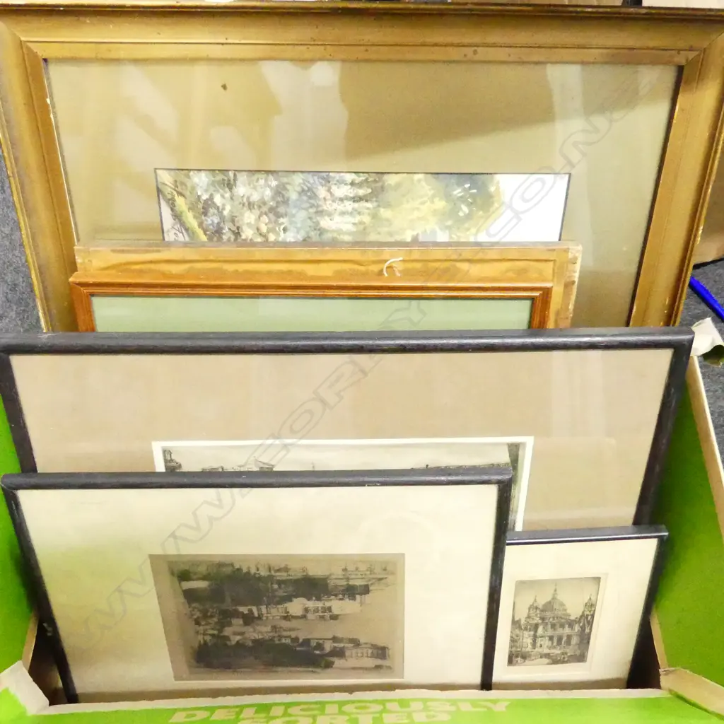 5 ASST. ARTWORKS, UK WATERCOLOURS ETC Image 1++