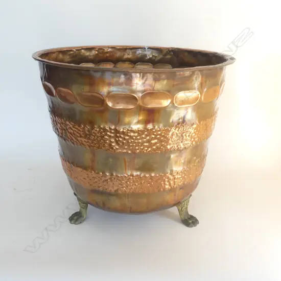 LG COPPER WASH TUB PLANTER H.450mm 510mm dia