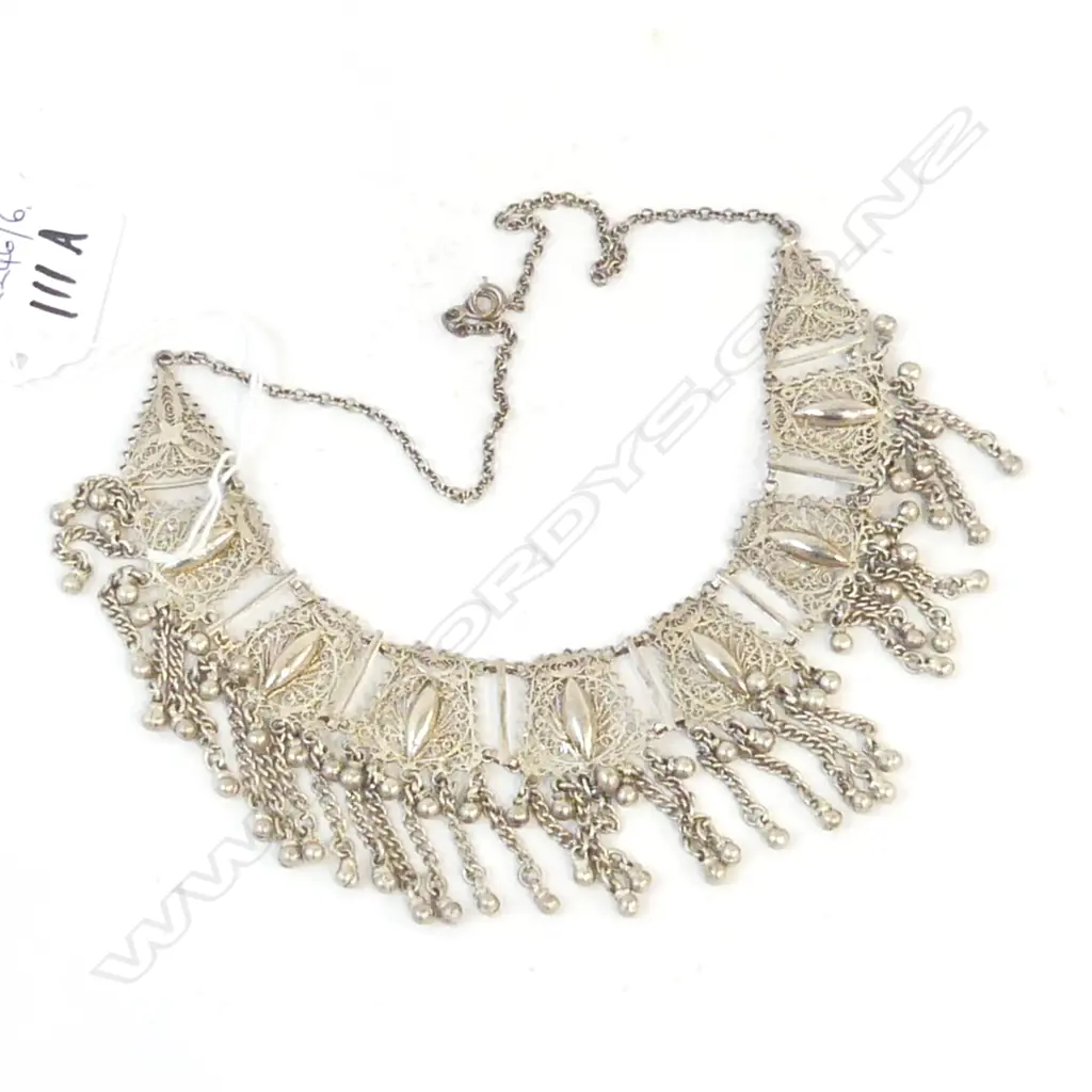 ETHNIC SILVER NECKLACE 52gms Image 1++