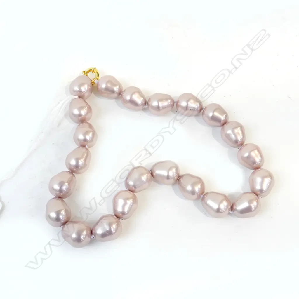 COSTUME BAROQUE PEARL NECKLACE L.450mm Image 1++