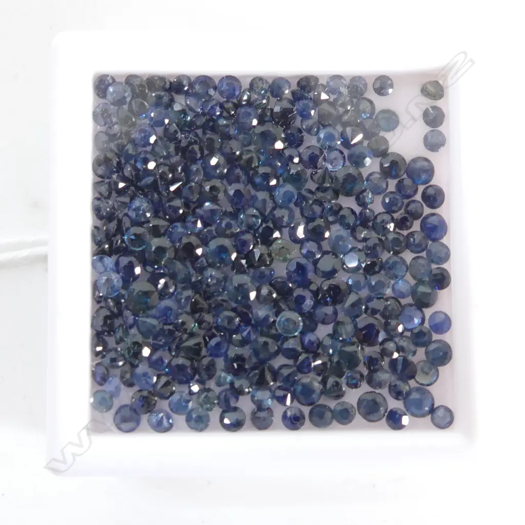 20CT REAL NATURAL ROUND FACETED SAPPHIRES Image 1++
