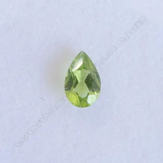 2 GEMS, 1 PEAR CUT PERIDOT & 1 BLUE ZIRCON BOTH WITH AIG CERTS