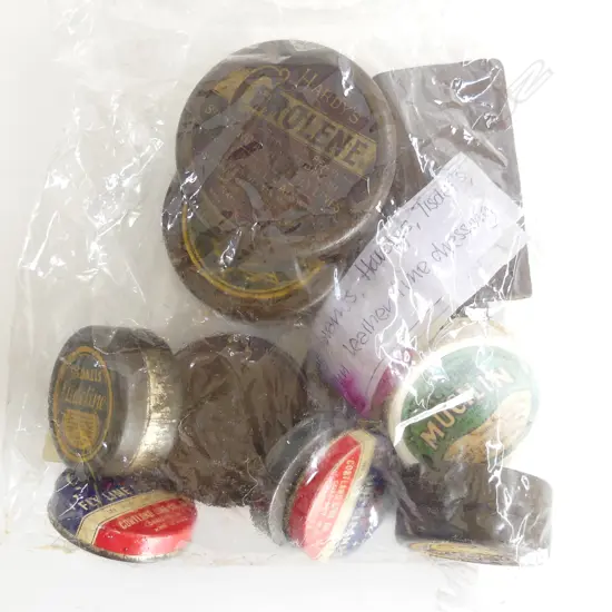 Alan Pye fishing collection: SELECTION OF OLD LINE DRESSINGS IN ORIGINAL TINS + LINES & VINTAGE BOXES
