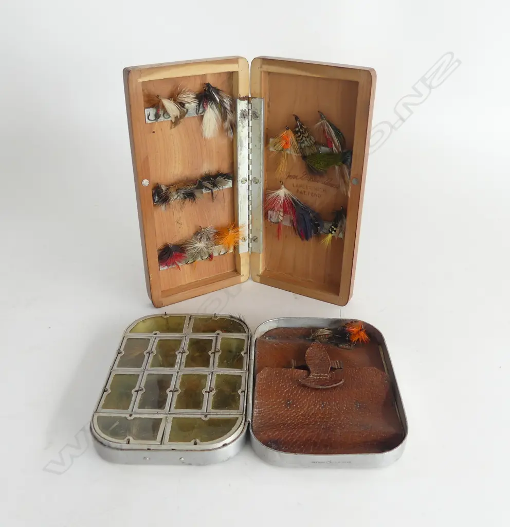 Alan Pye fishing collection: 2 FLY BOXES Image 1++