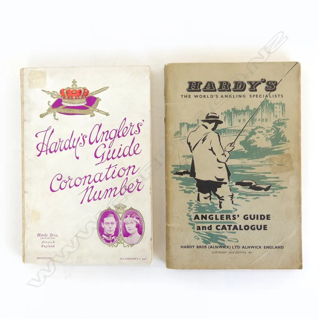 Alan Pye: HARDY'S ANGLERS GUIDE CORONATION NUMBER 55th EDITION C1937 + HARDY'S ANGLERS GUIDE & CATALOGUE C1956 Image 1++