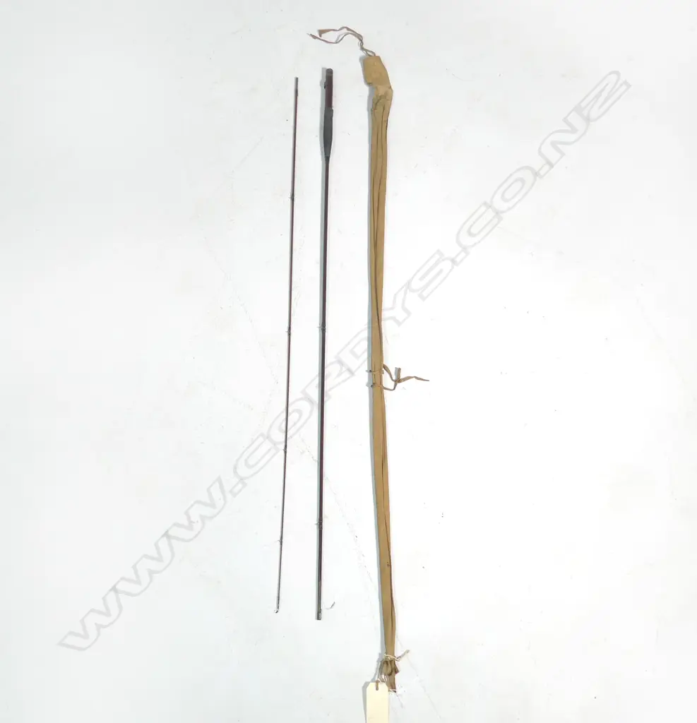HARDY 2 PIECE GREENHEART DRY FLY ROD.In very good condition for his age Image 1++