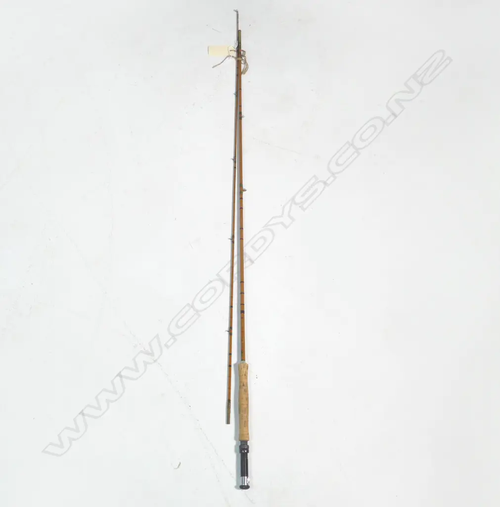 2 PIECE SPLIT CANE 9' FLY ROD BY EDGAR SEALEY Image 1++
