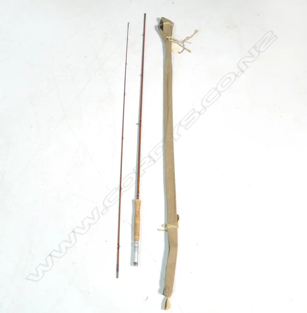 SPLIT CANE TROUT ROD from SHARPES OF ABERDEEN.Good Condition Image 1++