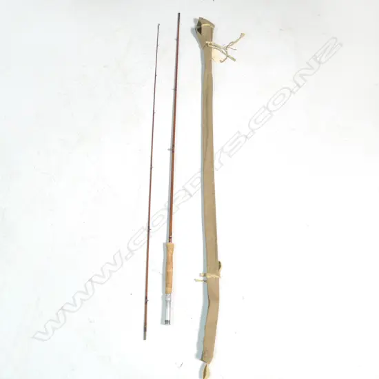 SPLIT CANE TROUT ROD from SHARPES OF ABERDEEN.Good Condition