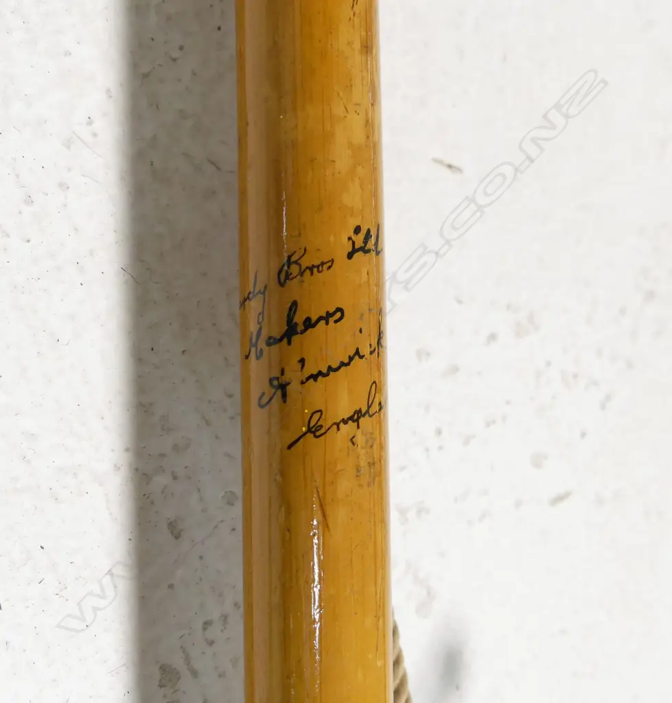 ALAN PYE'S HARDYS BOAT HOOK. ORIGINAL LANYARD HANDLE re-bound and varnished by MIKE HUCKS. Circa 1935. 1270mm Image 1++