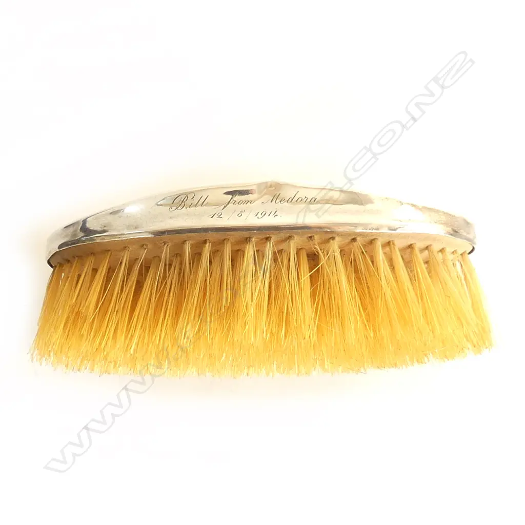 PR CASED STG SILVER BRUSHES B'HAM 1913 Image 1++