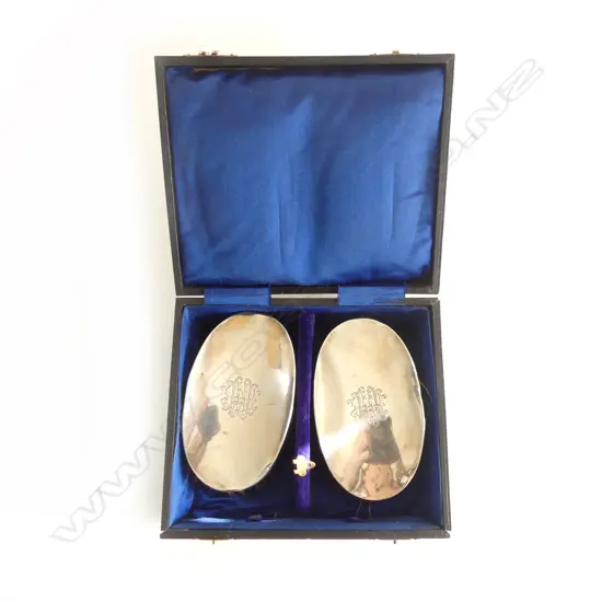 PR CASED STG SILVER BRUSHES B'HAM 1913