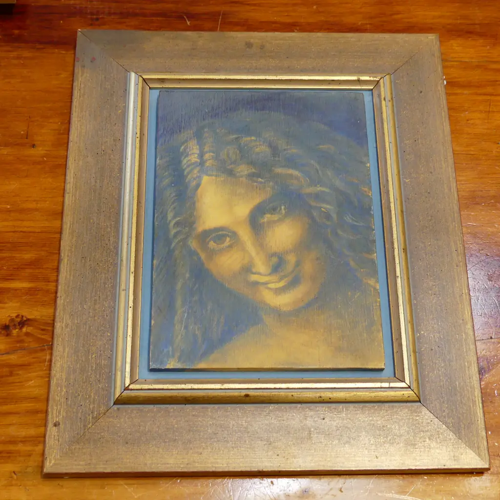 'AFTER LEONARDO II' ACRYLIC ON BOARD 250x180mm Image 1++