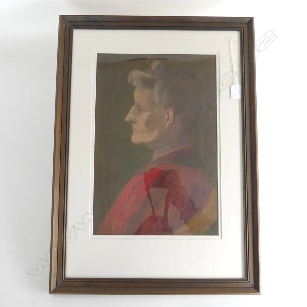 JOHN WEEKS - PORTRAIT OF A WOMAN - OIL ON CANVAS - 410 X 270MM Image 1++
