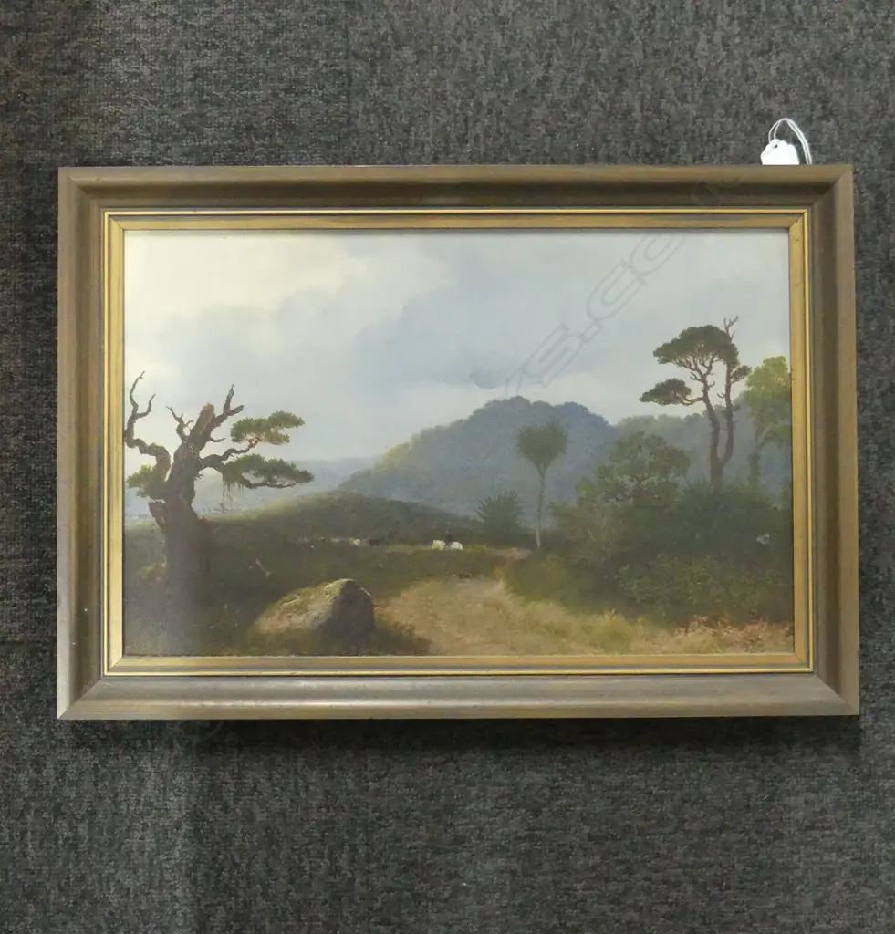 COLONIAL OIL ON BOARD 'GOING TO THE MARKET' SIGNED VERSO 280x440mm Image 1++
